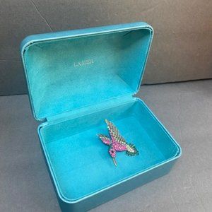 Lamer Jewelry/Storage box teal blue  LAMER jewelry